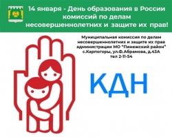 14 января 2022 года исполняется 104 года со дня образования в России комиссий по делам несовершеннолетних и защите их прав!
